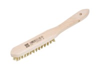 LUX-TOOLS Drátěný kartáč mosazný 3řadý