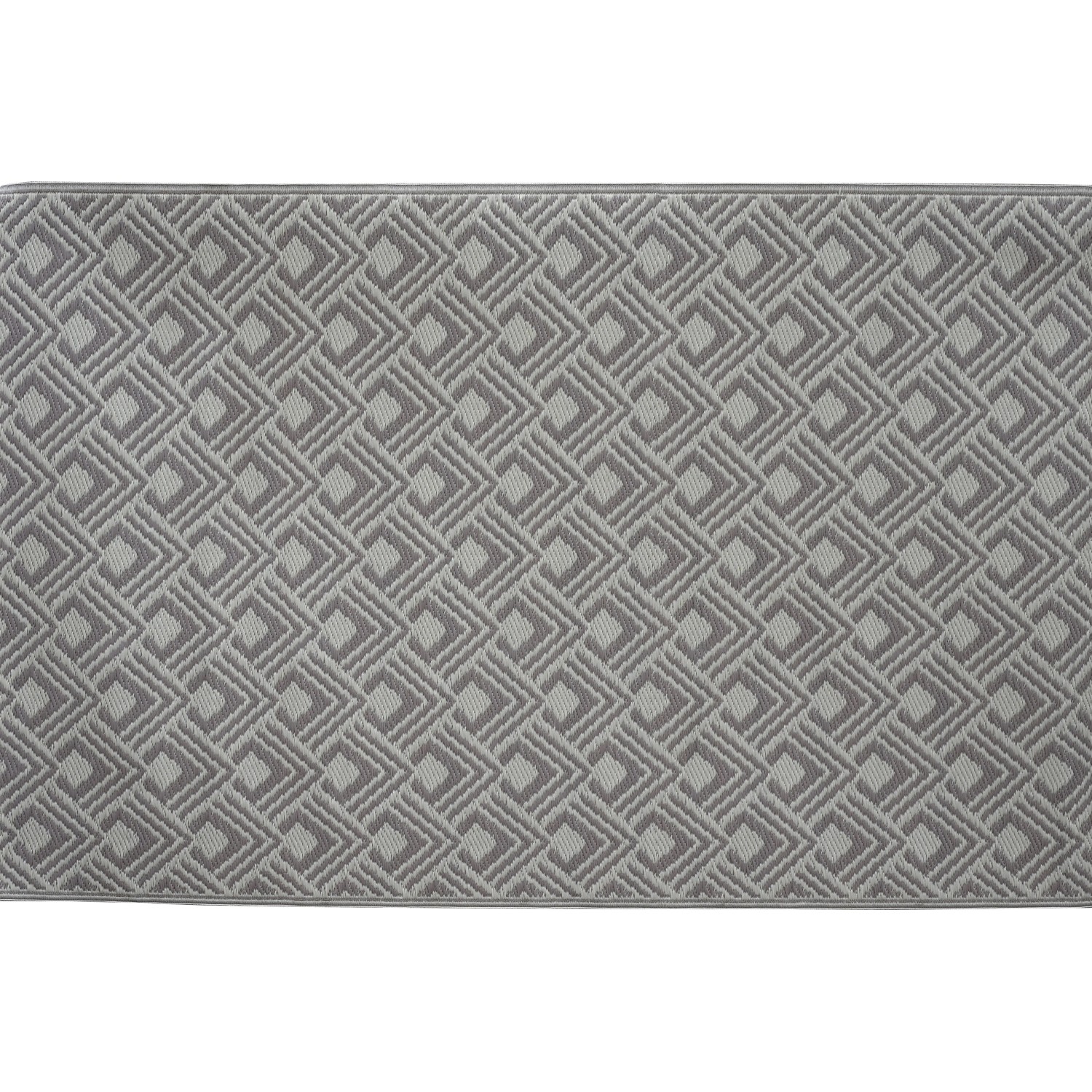 OBI Venkovní koberec taupe-béžový diamantový vzor 180 x 120 cm