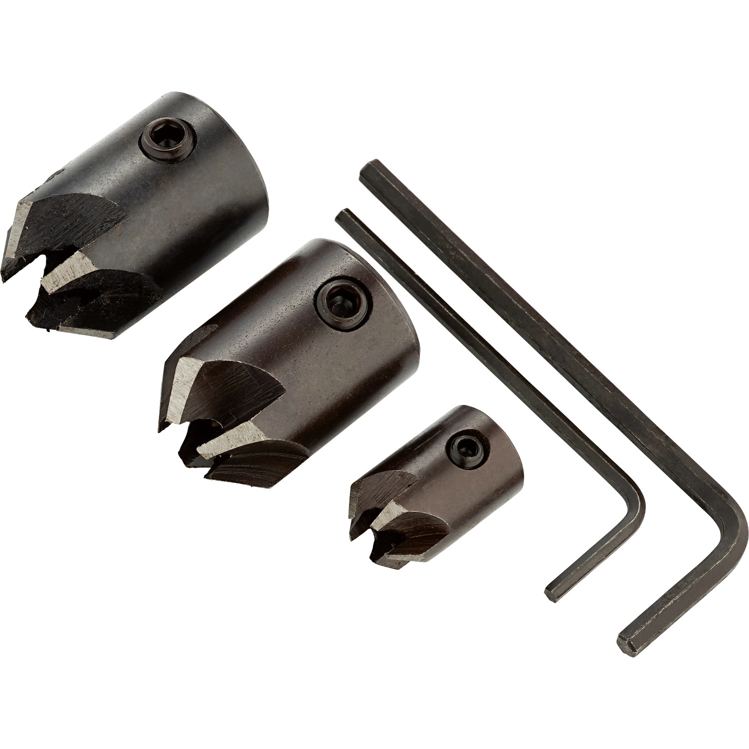 LUX-TOOLS Sada nástrčných záhlubníků HSS 12/19 mm pro vrták pr. 6/8/10 mm