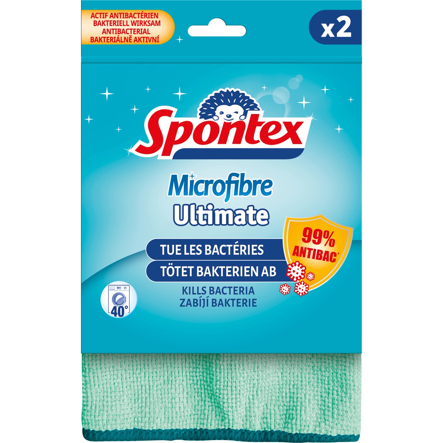 Spontex Microfibre Ultimate hadřík, 2 ks