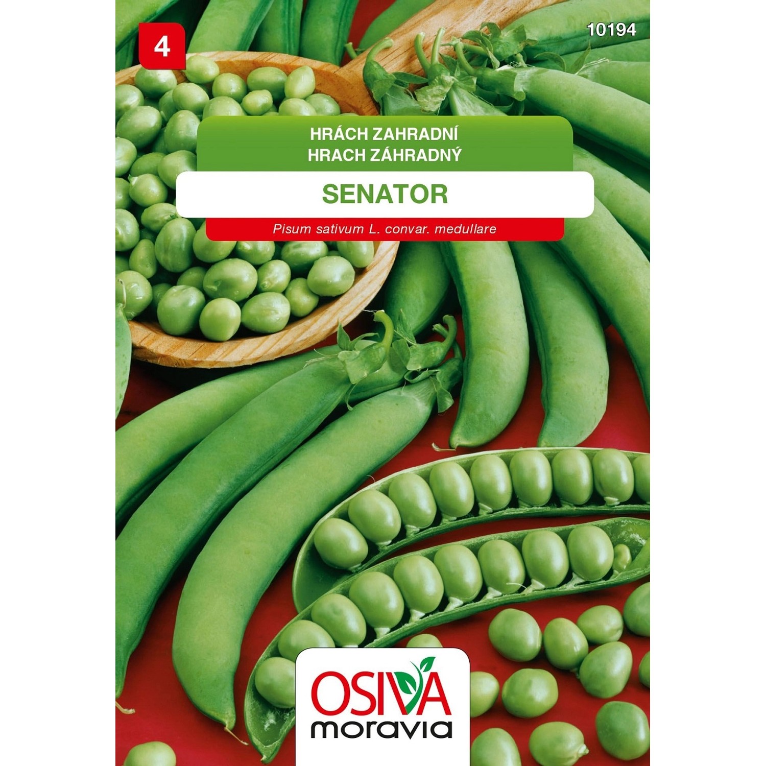 Semínka Hrách zahradní Senator (Pisum sativum L. convar. medullare)