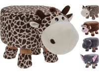 Koopman Plyšový taburet, různé druhy, 27,5 x 44 x 28 cm