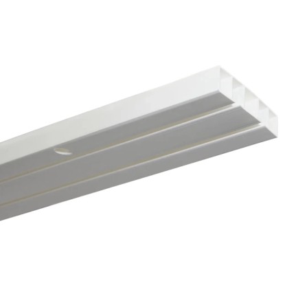 Gardinia Záclonová kolejnička dvoudrážková Slim Line bílá 250 cm