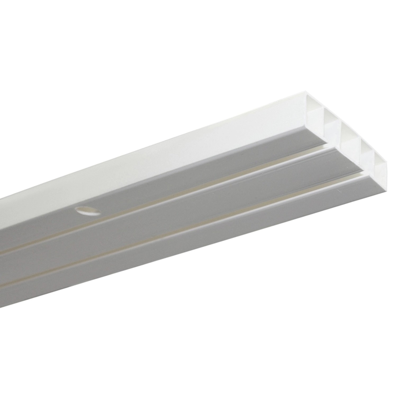 Gardinia Záclonová kolejnička dvoudrážková Slim Line bílá 250 cm