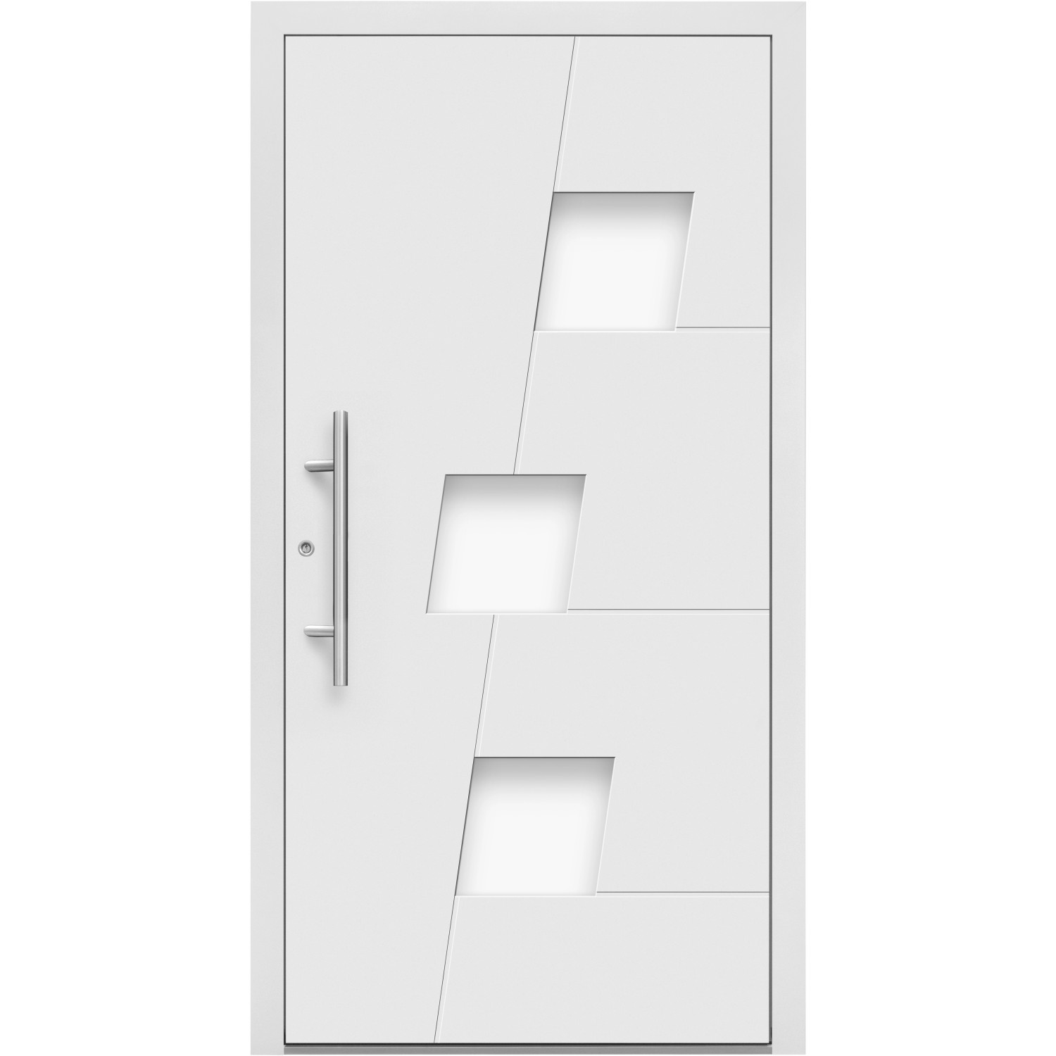 Splendoor Hliníkové vchodové dveře Moderno M550/P, bílé, 110 L