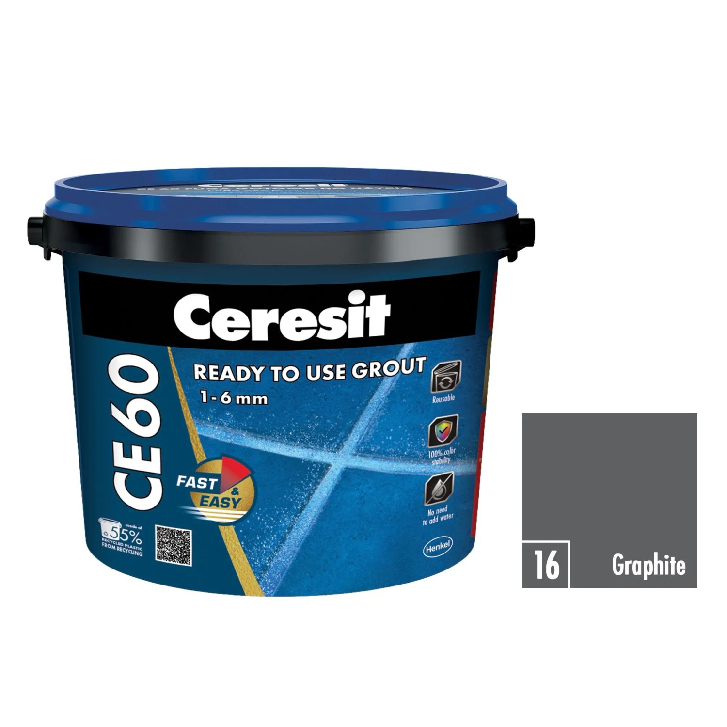 Ceresit CE 60 spárovací hmota graphite 2 kg CE60216