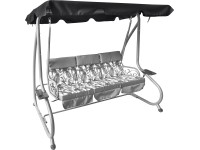 Střecha pro 3místnou hollywoodskou houpačku Talca, tmavě šedá, 145 x 227 cm