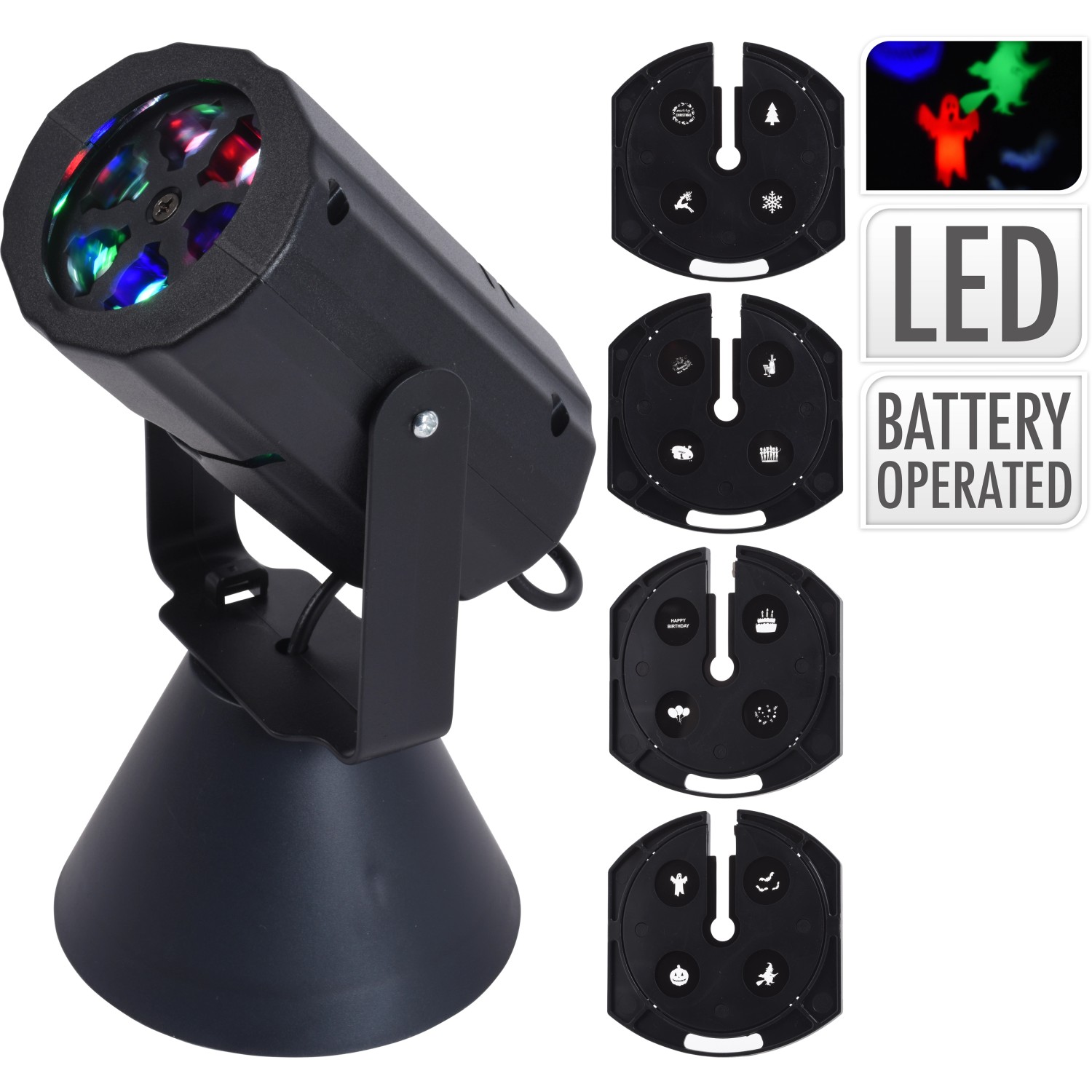 Koopman 3D laserový LED projektor 157 x 105 x 178 mm