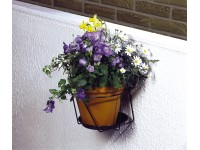 OBI Držák květináče na stěnu, antracitový, pr.18 cm