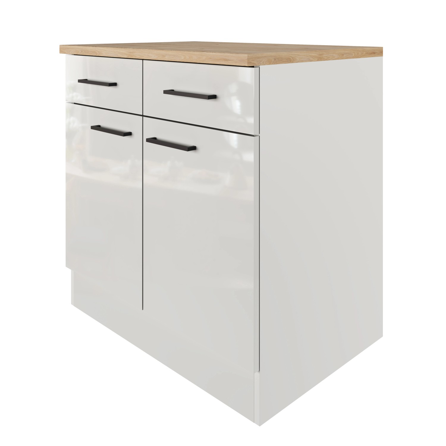 Flex-Well Kuchyňská skříňka Lund spodní zásuvky + dvířka 80 x 85 x 57,1 cm