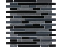 Euro Stone Kombinovaná mozaika Schiefer Graphit/Glasmix/Schwarz/Brick 30 x 30 cm