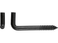Skoba s vrutem černá, pr. 5,2 x 50 mm, 6 ks