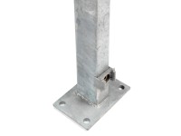 Floraworld Plotový sloupek s navařenou patkou pozink 6 x 4 x 149 cm