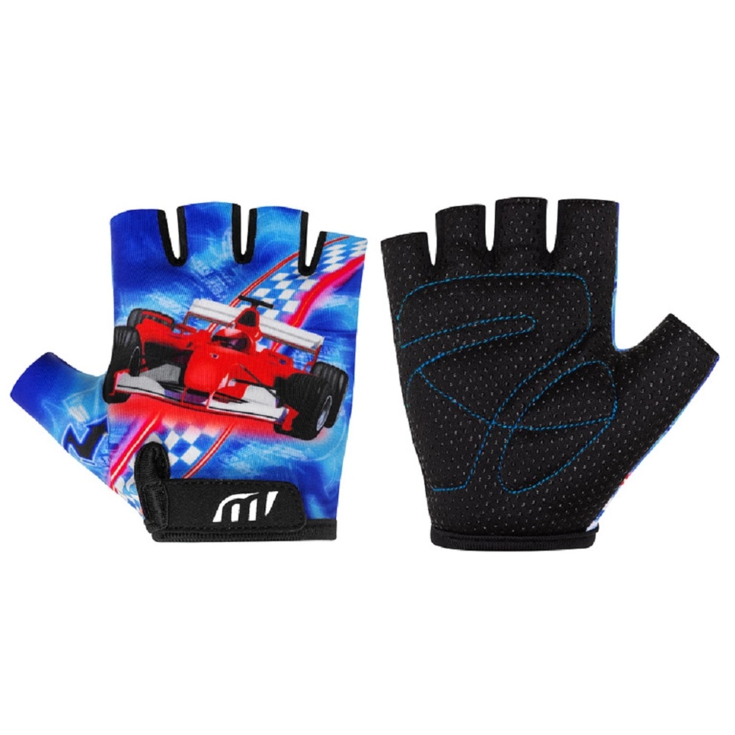 CAPPA Cyklistické rukavice dětské, modrá, vel. 5-6