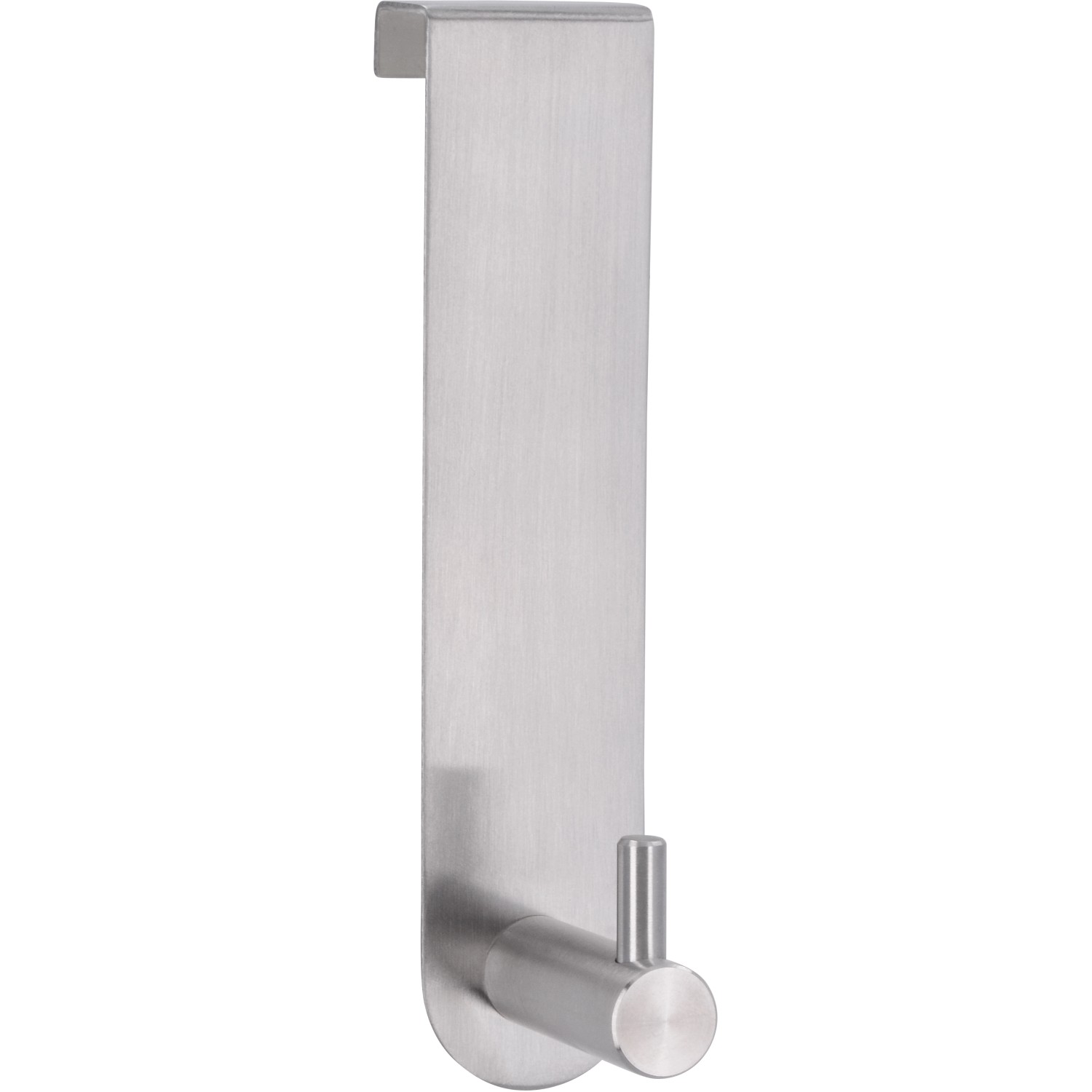 Háčková lišta na dveře nerez ocel jemně broušená 4,1 cm x 13,5 cm x 3 cm