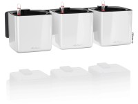 Lechuza Sada květináčů Green Wall Home Kit Glossy bílá lesklá 48 cm