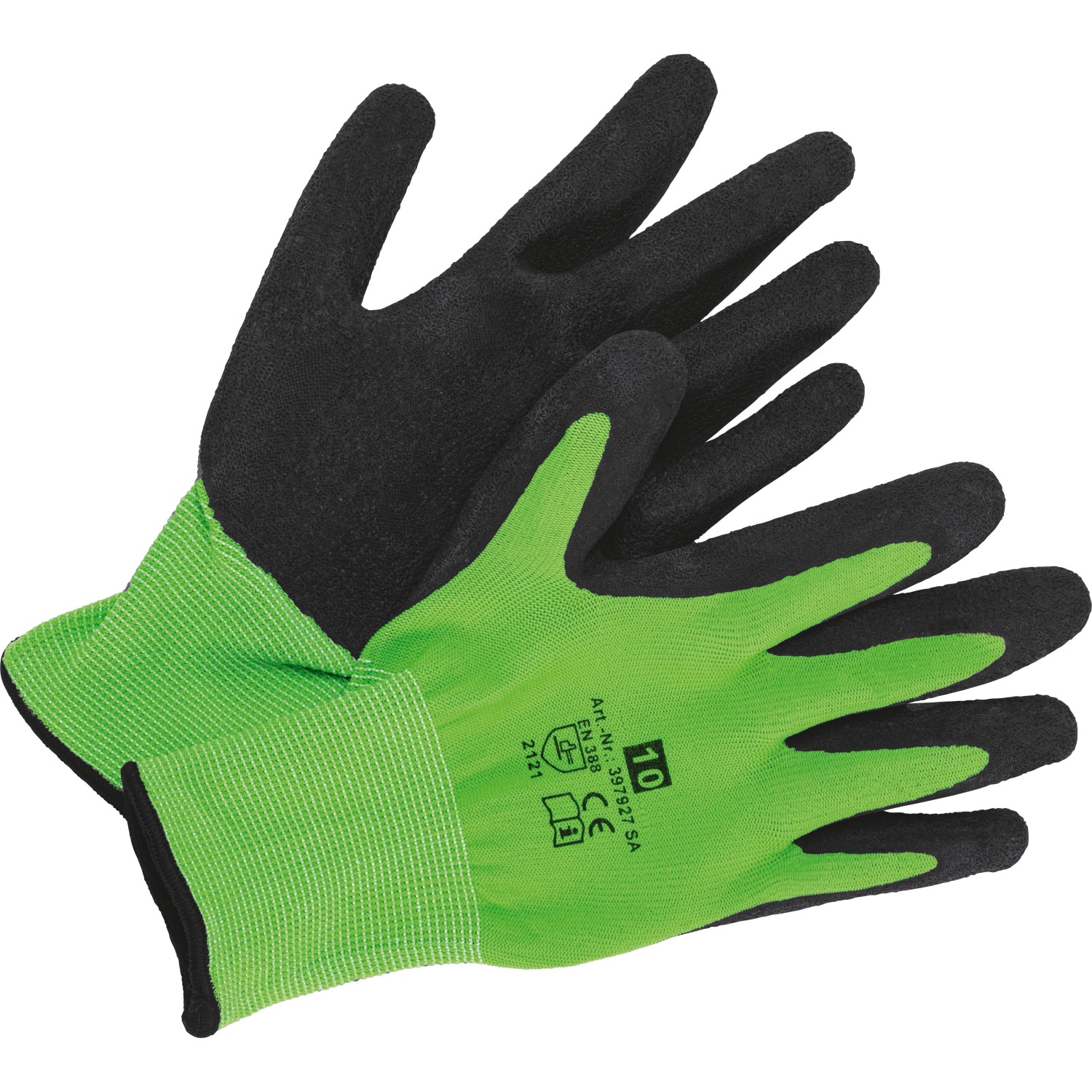 LUX Latexové rukavice zelené M