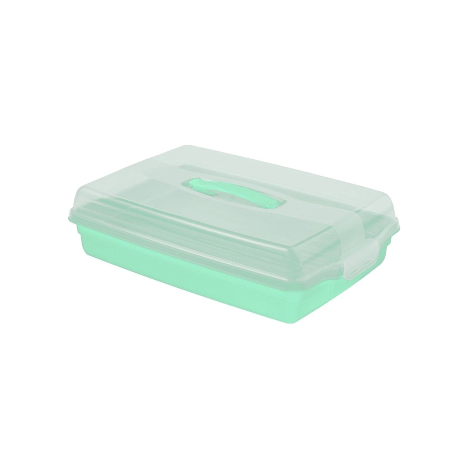 Box na zákusky zelený