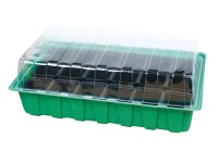 NOHEL GARDEN Minipařeniště zelené, 18 x květináč 5,5 x 5 cm, 36 x 22 x 12 cm