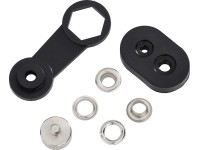 Sada ok pro lanková táhla, šedá, mosaz, pr. 11,5 mm