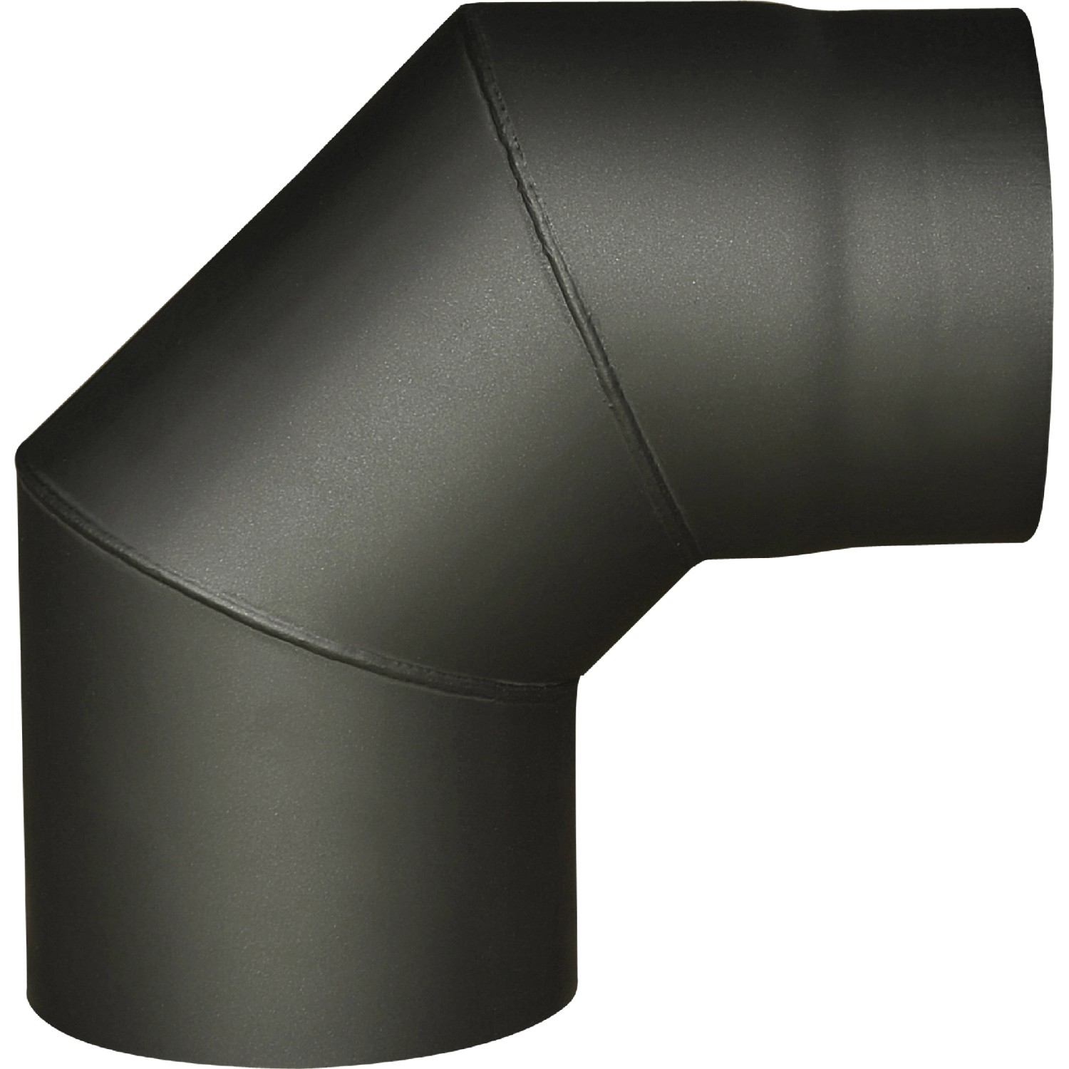 Koleno kouřové 90° silnostěnné černé, pr. 180 mm