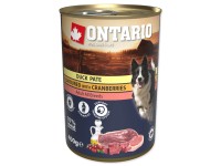 Ontario Konzerva Adult s kachním paté a brusinkami 400 g