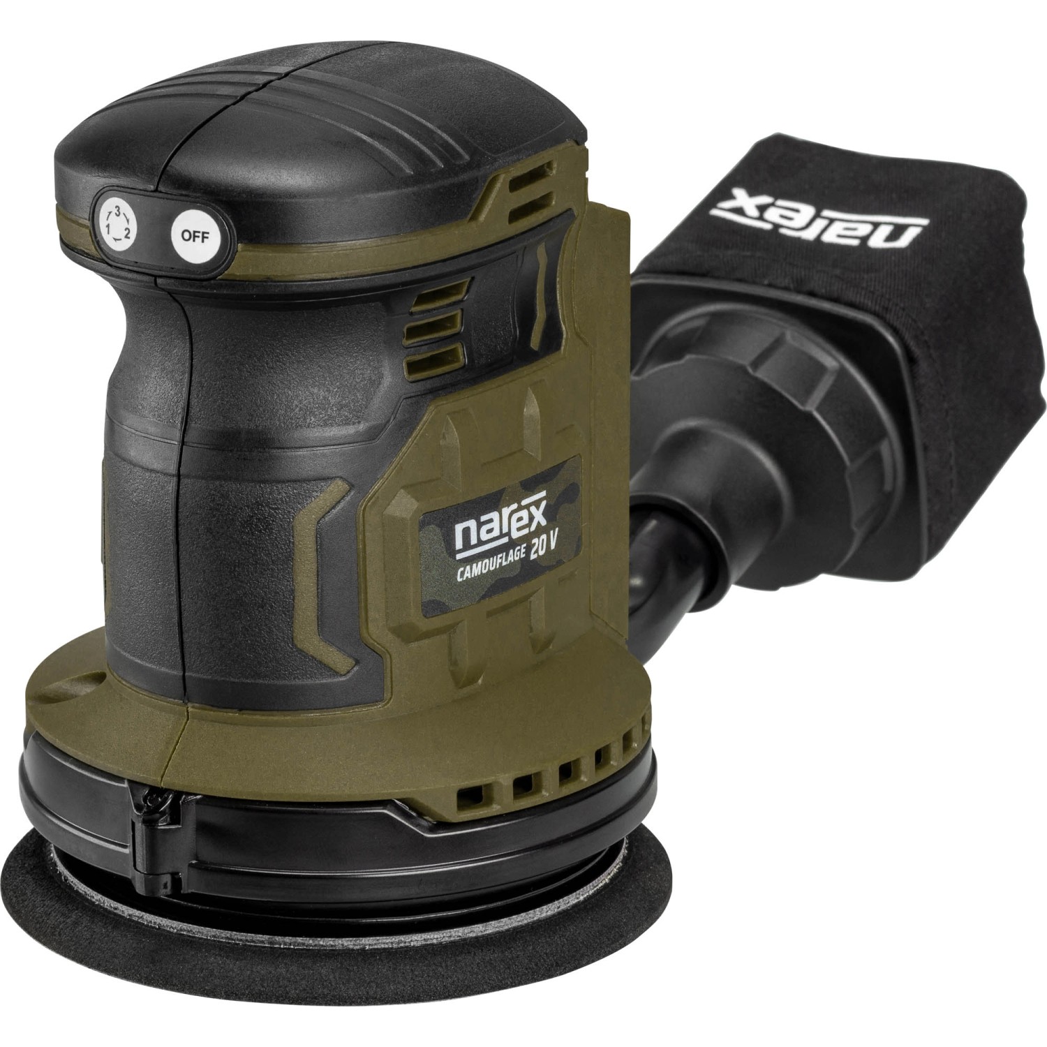 Narex Akumulátorová excentrická bruska Camouflage CBE 125-3 Basic Box