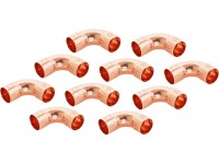 Pájecí oblouk 90° 5002A měděný, pr. 22 mm, 10 ks Pájecí oblouk 90° 5002A měděný, pr. 22 mm, 10 ks