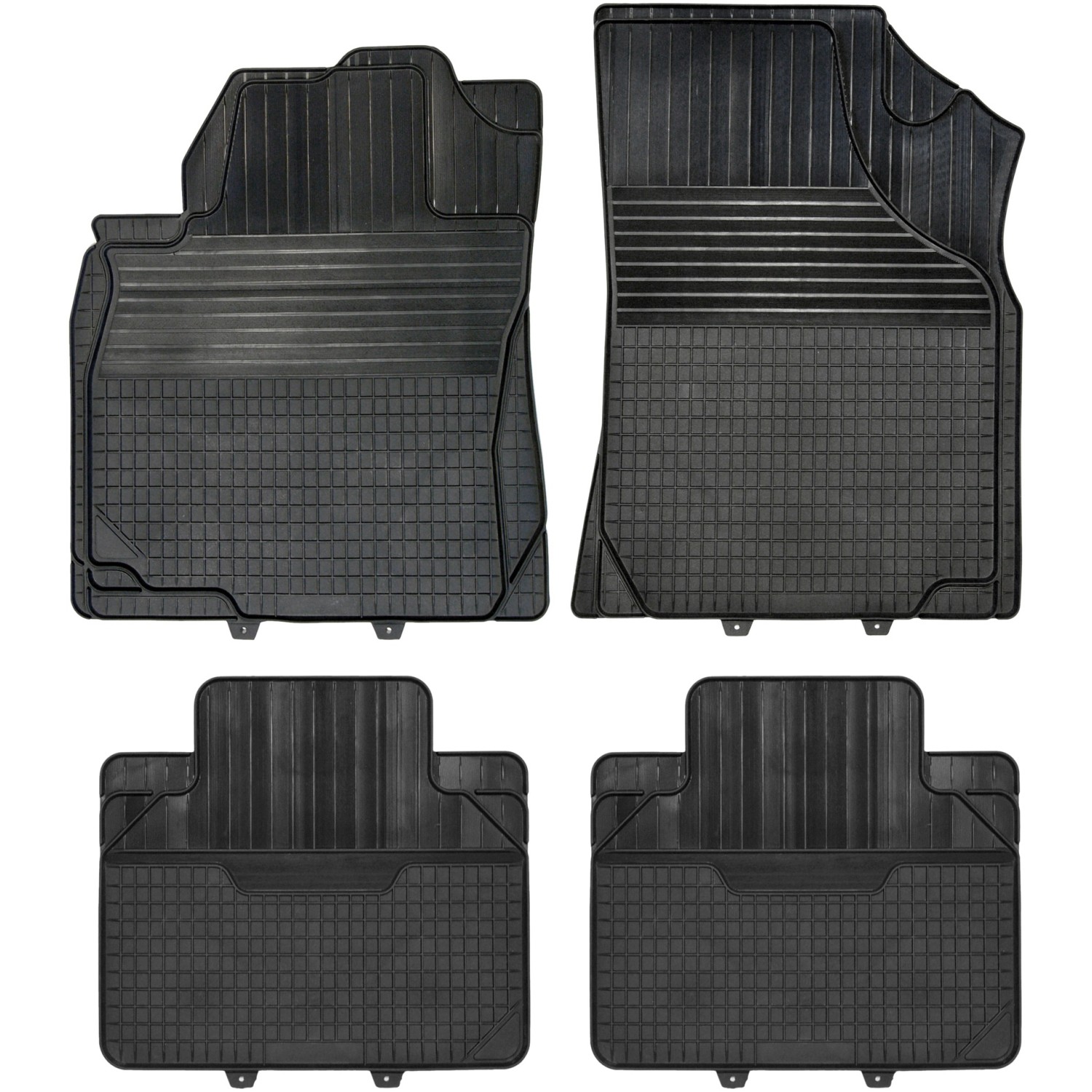 Compass Gumové koberce UNI B, 4ks