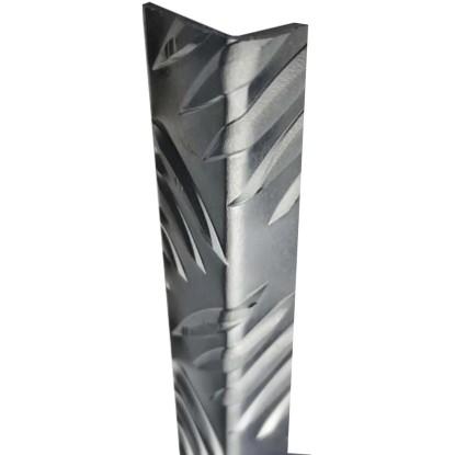 Arcansas L-Profil přírodní hliník s ražbou Check design 50 x 30 x 1,5 x 2000 mm