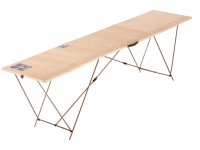 LUX-TOOLS Dřevěný stůl na tapetování s ocelovou konstrukcí