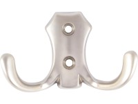 Hettich Nástěnný háček na kabáty Classic 1, zinek poniklovaný, 77 x 47 x 30 mm Hettich Nástěnný háček na kabáty Classic 1, zinek poniklovaný, 77 x 47 x 30 mm