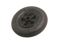 OBI Plastové kolo s pneumatikou s drážkovým vzorkem průměr 200 mm 75 kg černé OBI Plastové kolo s pneumatikou s drážkovým vzorkem průměr 200 mm 75 kg černé
