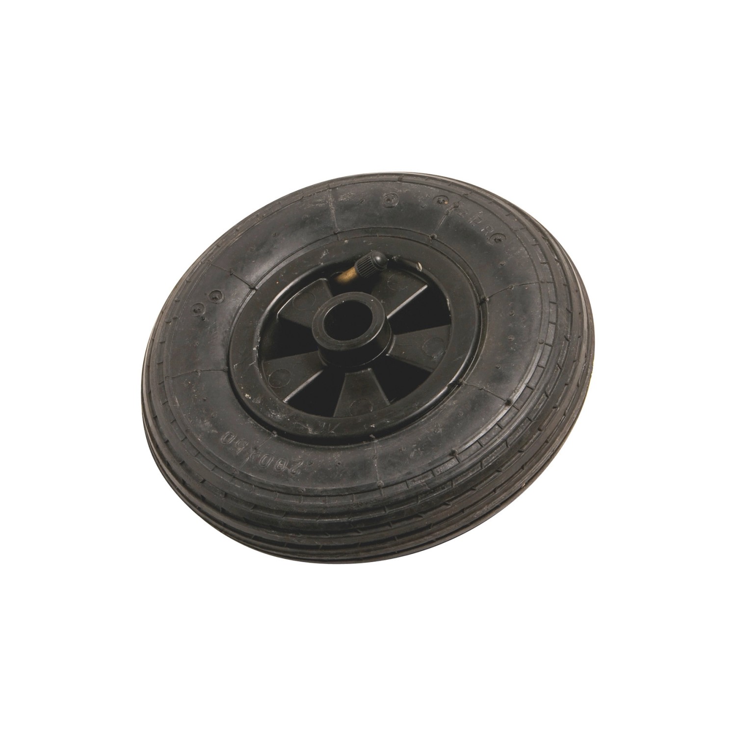 OBI Plastové kolo s pneumatikou s drážkovým vzorkem průměr 200 mm 75 kg černé