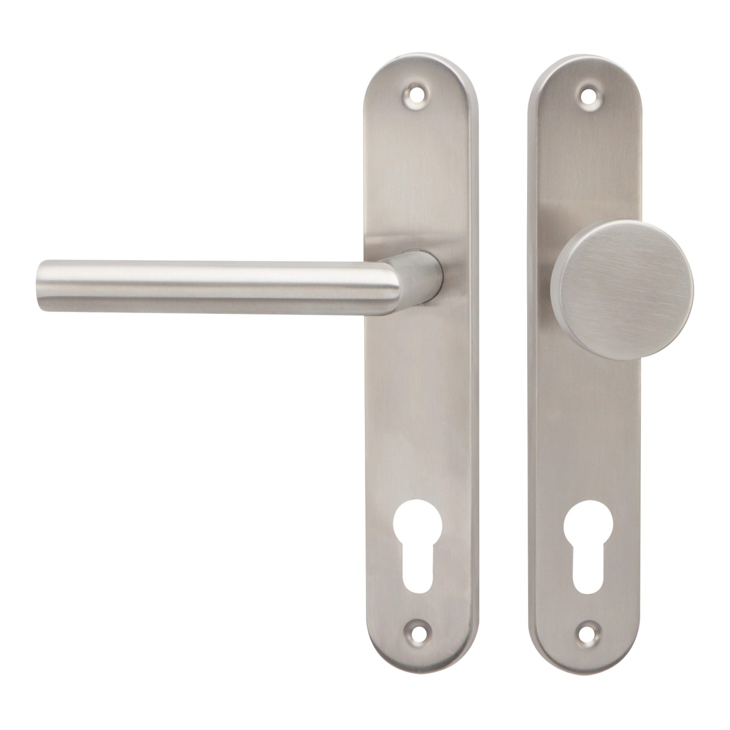 Cobra Štítové dveřní kování Vision PZ 72 LI, KL/KO, nerez