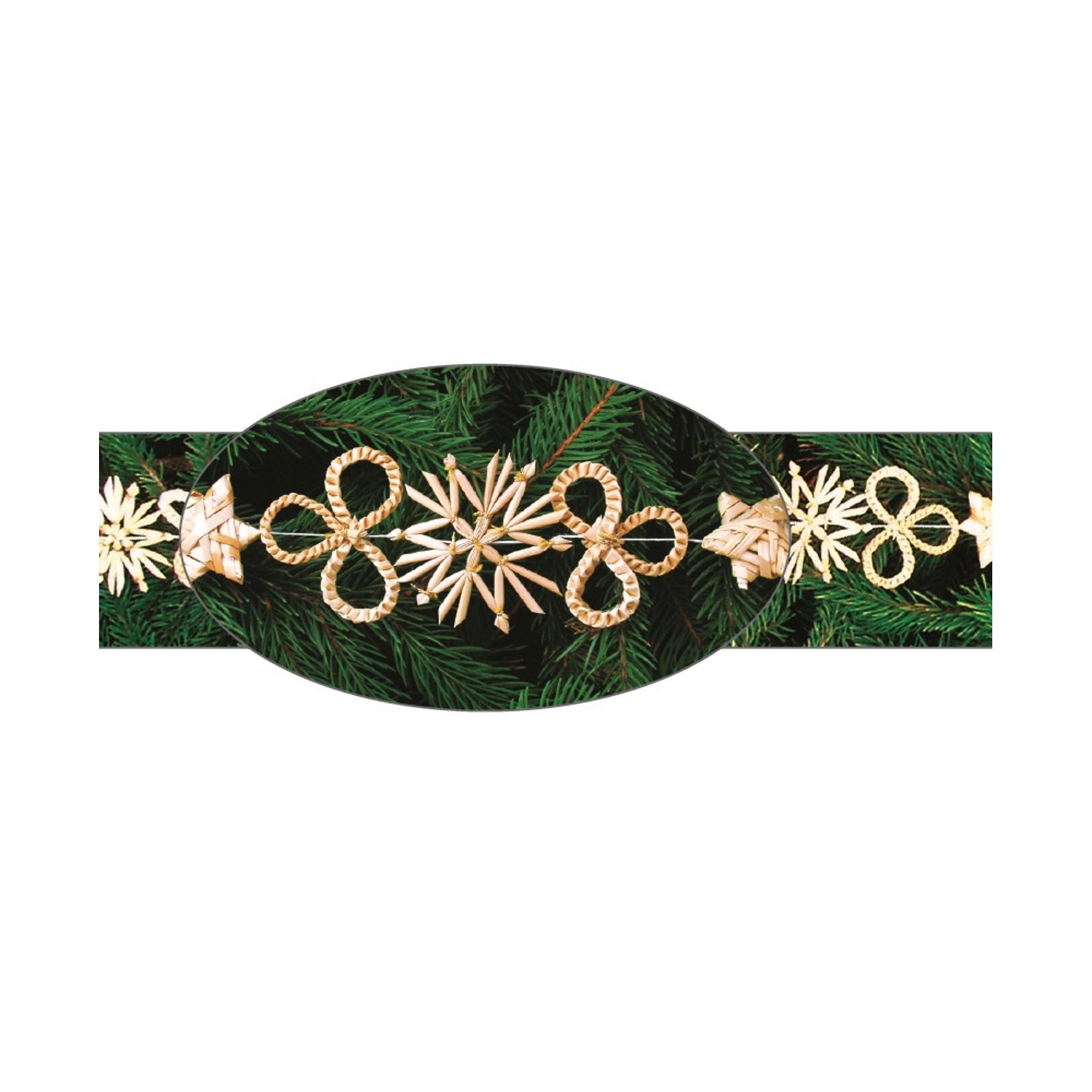 Anděl Přerov Vánoční slaměný řetěz typ A, 2 m