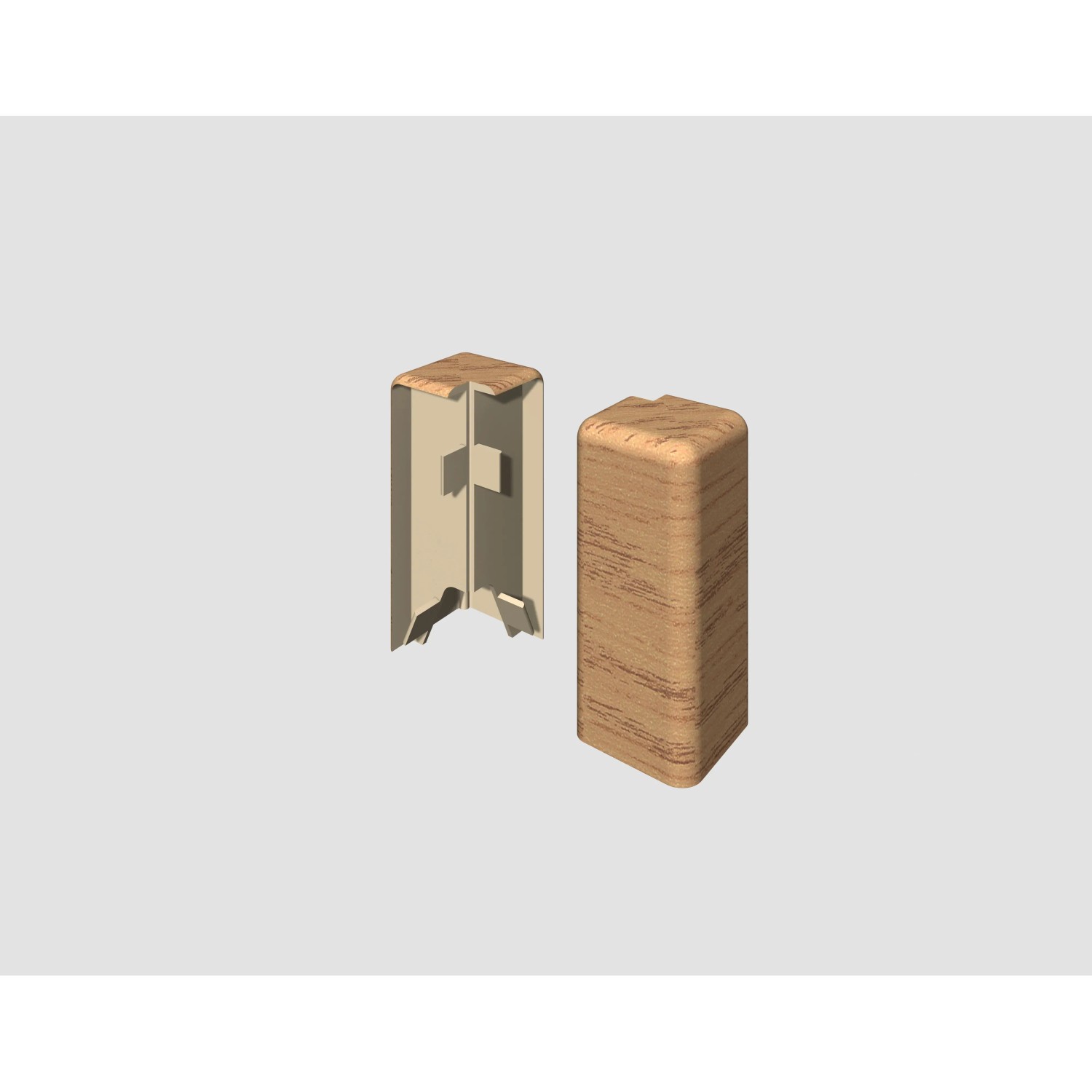 Egger Vnější roh pro soklovou lištu CUBICAL dub medový, 2 ks