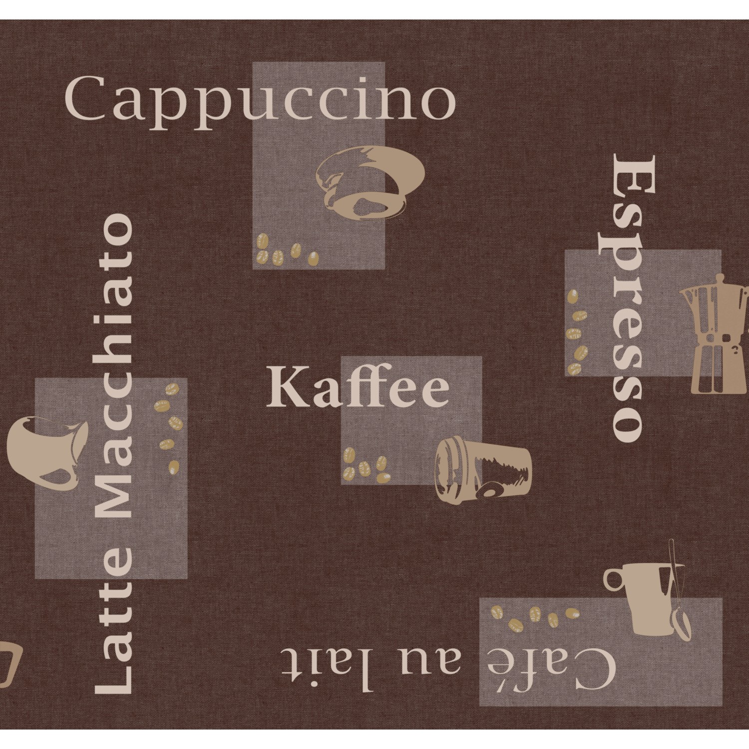 d-c-table Ubrus Manhattan Cappuccino Schoko 110 x 140 cm