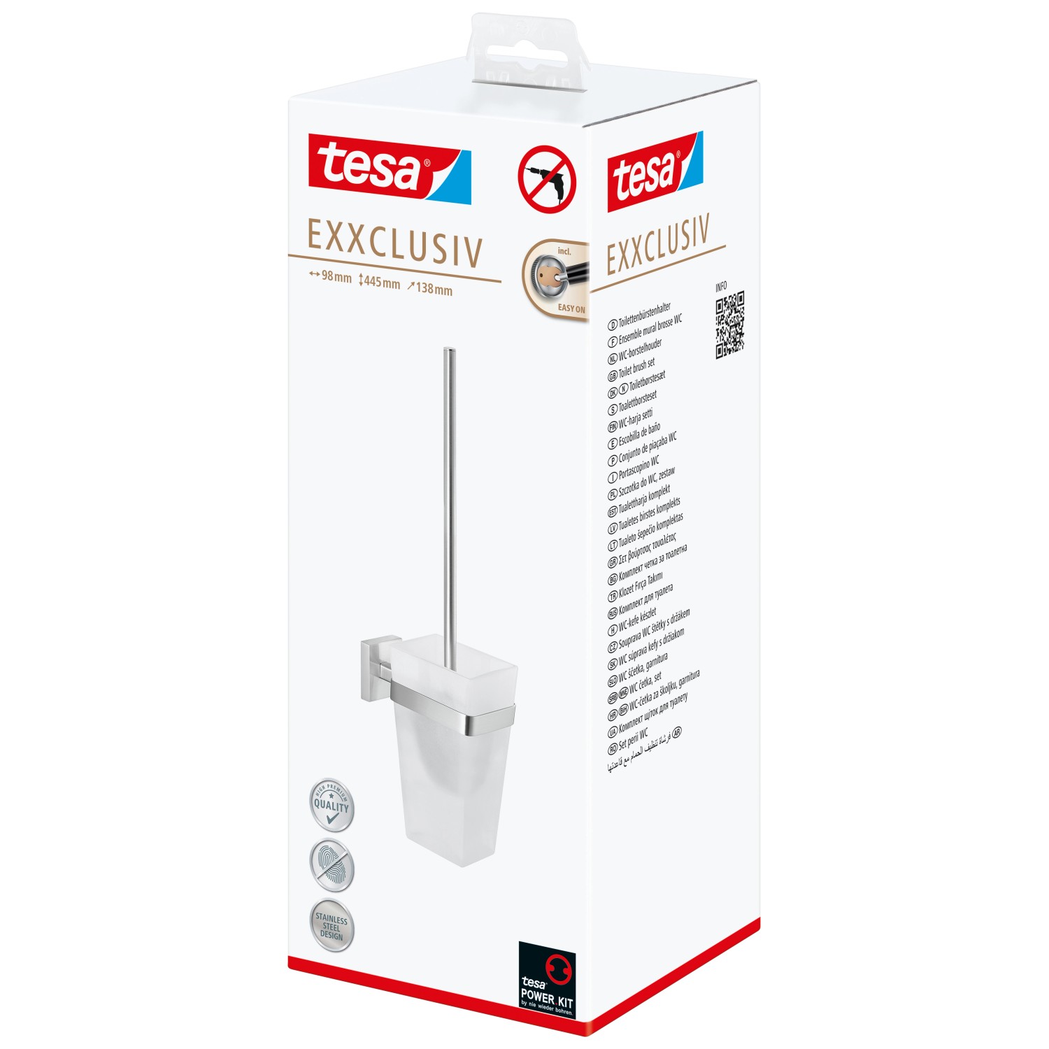 Tesa Exxclusiv wc štětka nerez 40416-00000-00