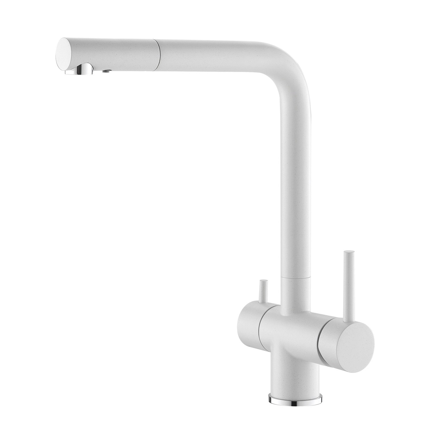 Alveus Stojánková páková dřezová baterie Aquila bílá