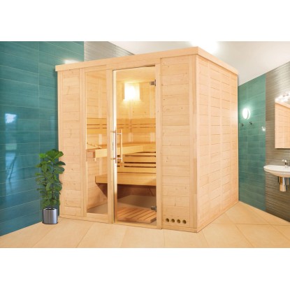 Maone Dřevěná sauna Erika 1, 208 x 172 x 200 cm