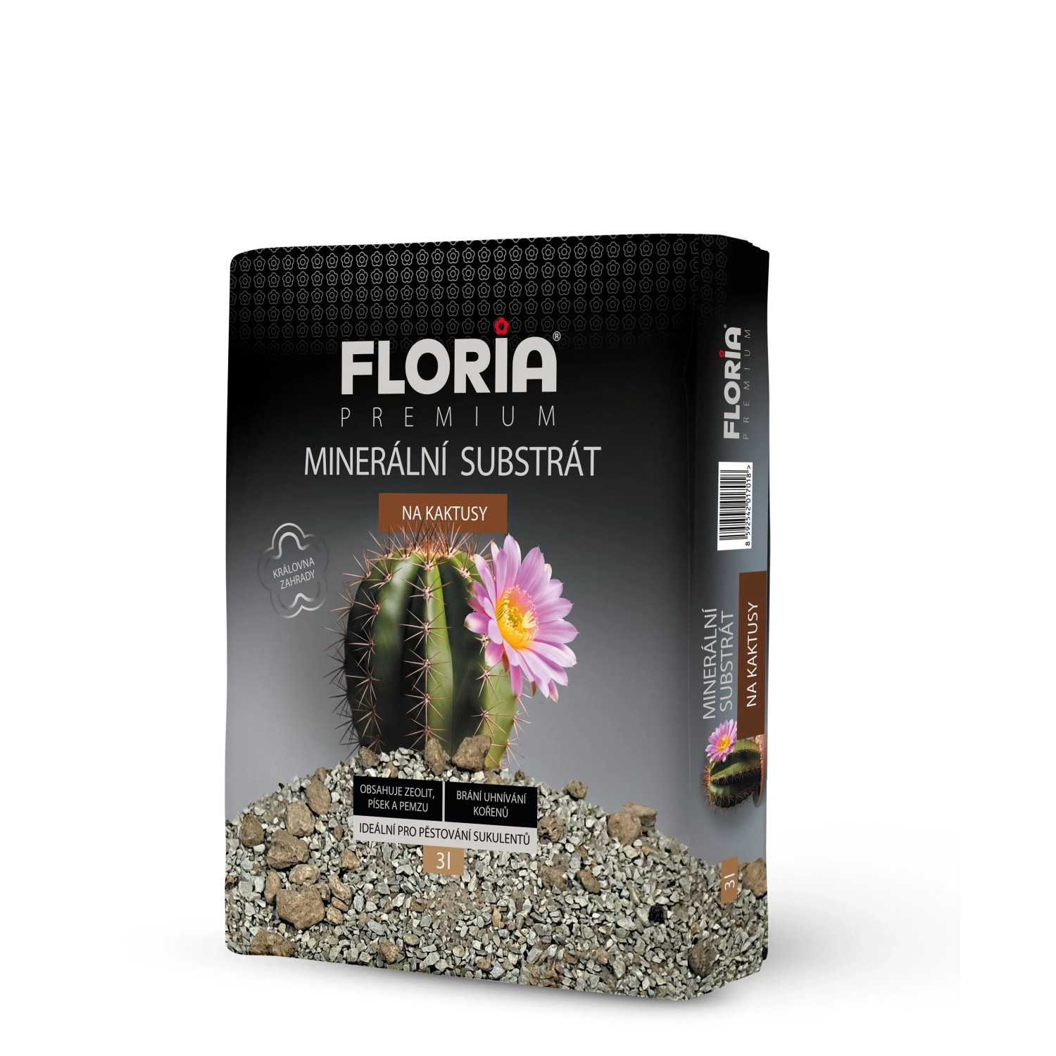 FLORIA PREMIUM Minerální substrát na kaktusy 3 l