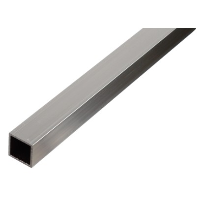 Tenkostěnný profil čtyřhranný přírodní 20 mm x 20 mm x 1000 mm