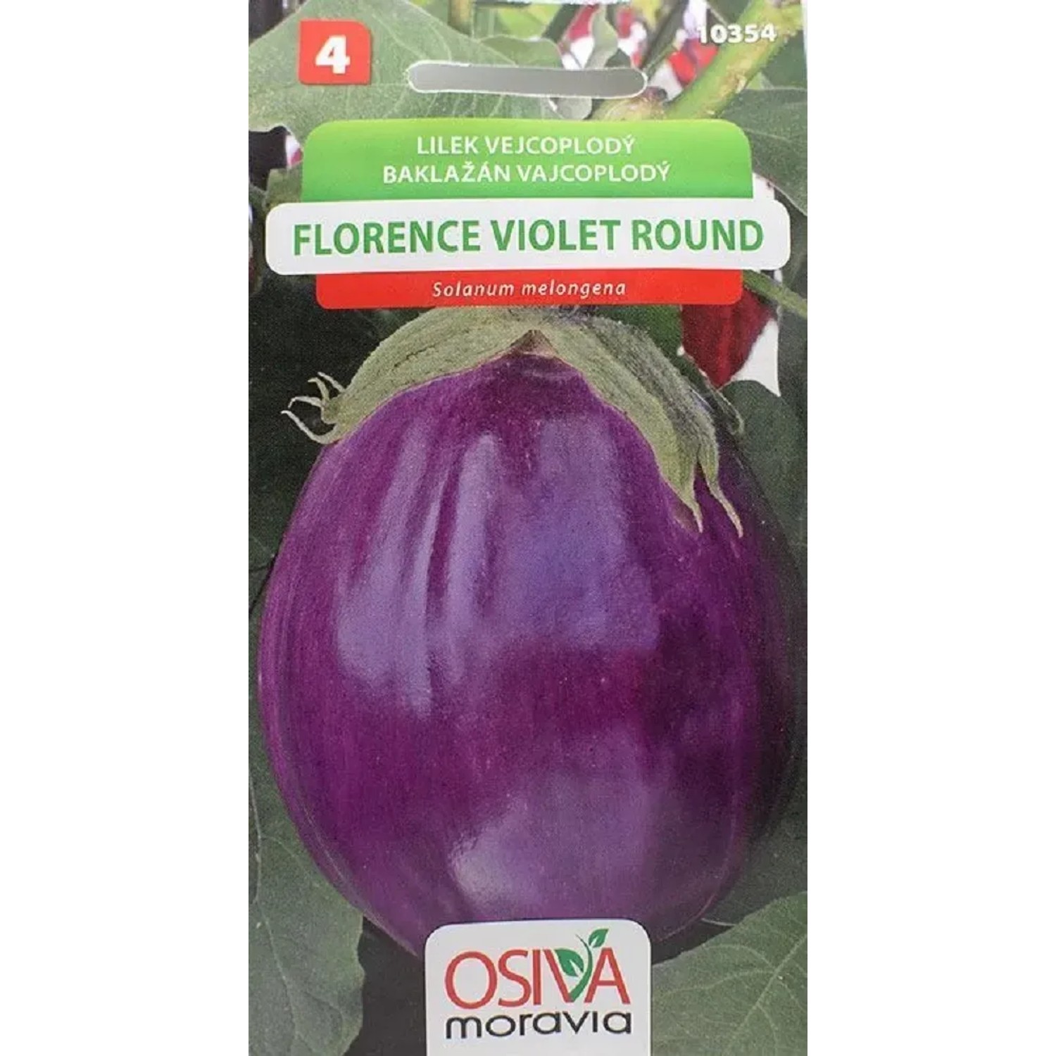 Semínka Lilek vejcoplodý Florence Violet Round (Solanum melongena)