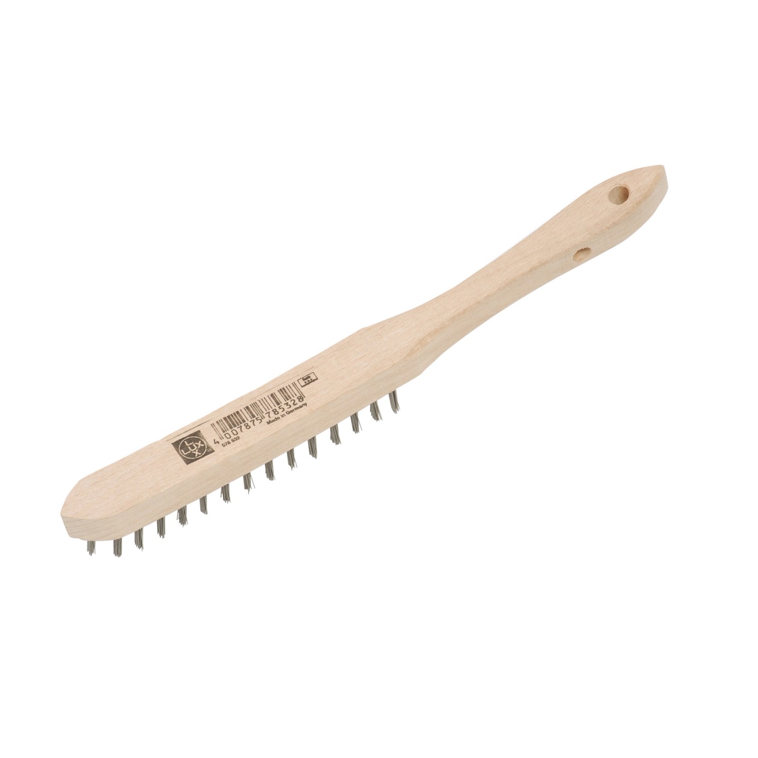 LUX Ocelový drátěný kartáč 2řadý