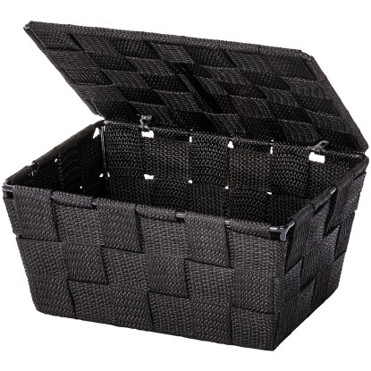 Wenko Koš Adria s víkem černý