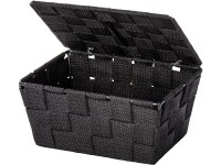 Wenko Koš Adria s víkem černý