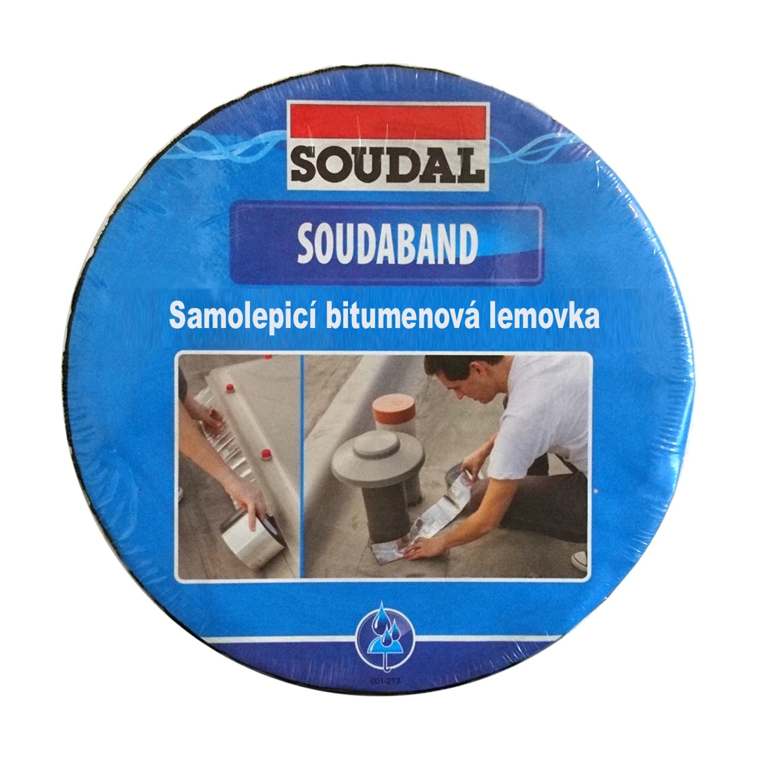 Soudal Samolepicí bitumenová lemovka SOUDABAND hliník 7,5 cm x 10 m