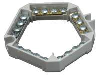 SEZ Kabelová svorkovnice 6303-15/S, 660 V, IP00, 4 mm2, šedá, 95 x 95 x 16 mm
