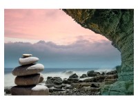 Bondecor Obraz, tištěné plátno CAGI Kameny sea 80 x 150 cm